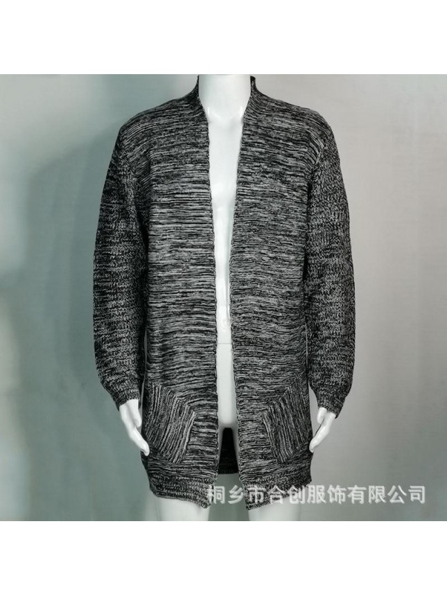 Sweater cardigan long sleeved knitting open shirt coat fashion outfits