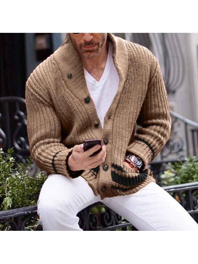Solid and semi high collar sweater button fashion outfits