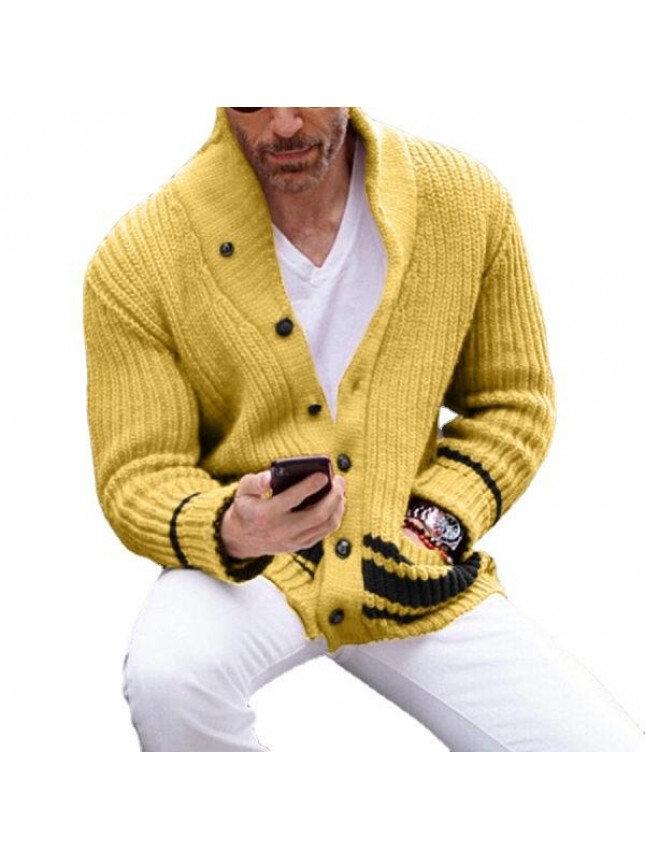 Solid and semi high collar sweater button fashion outfits