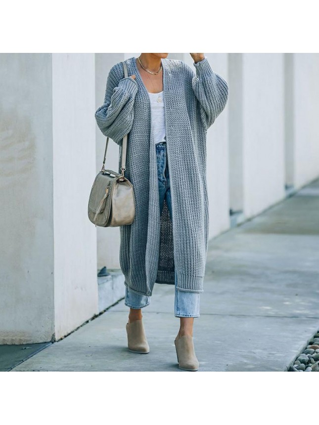 Sweater cardigan long sleeve knitted fashion outfits