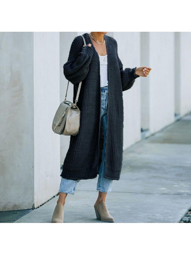 Sweater cardigan long sleeve knitted fashion outfits