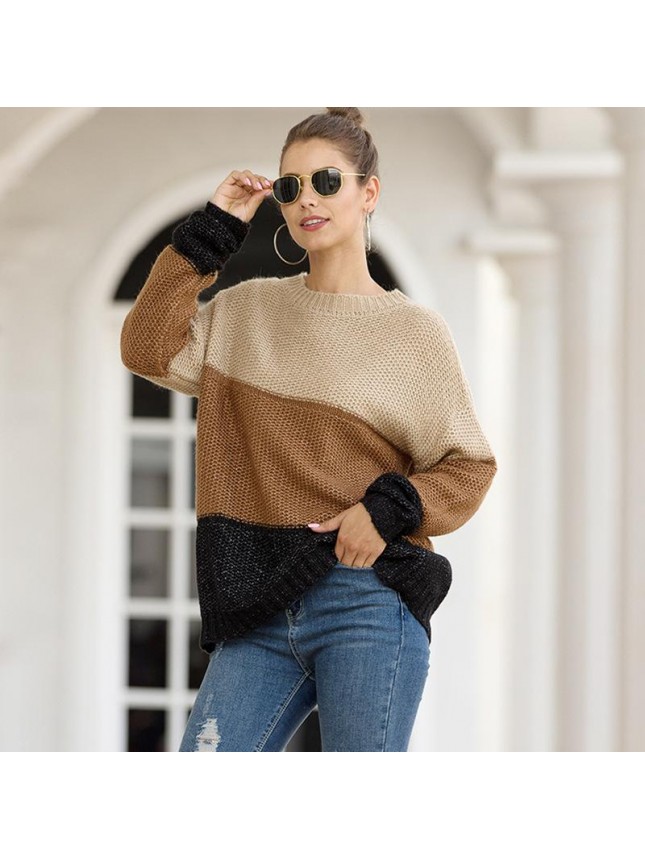 Striped color matching thick line fashion outfits