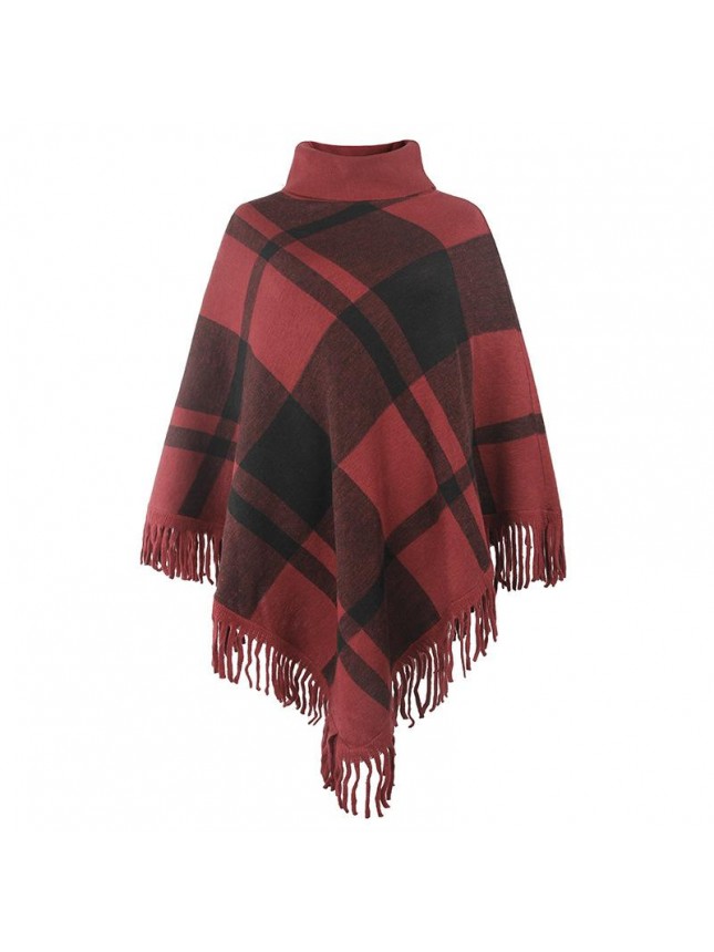 Sweater high collar flat shoulder strap loose jacket fashion outfits