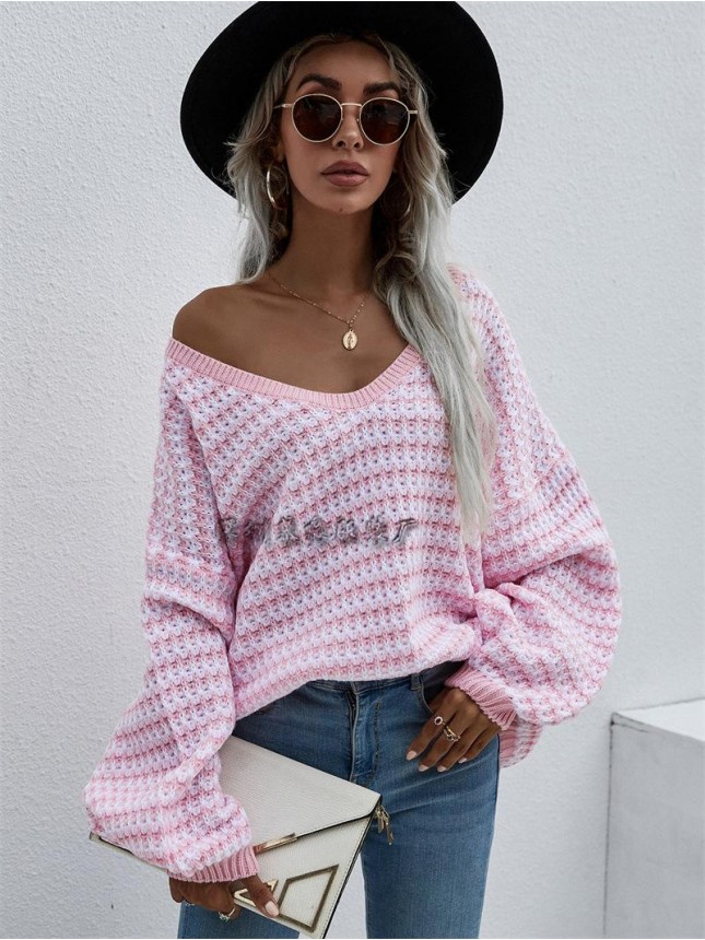 Striped sweater large size sweater fashion outfits