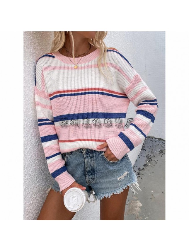 Striped sweater large size sweater fashion outfits