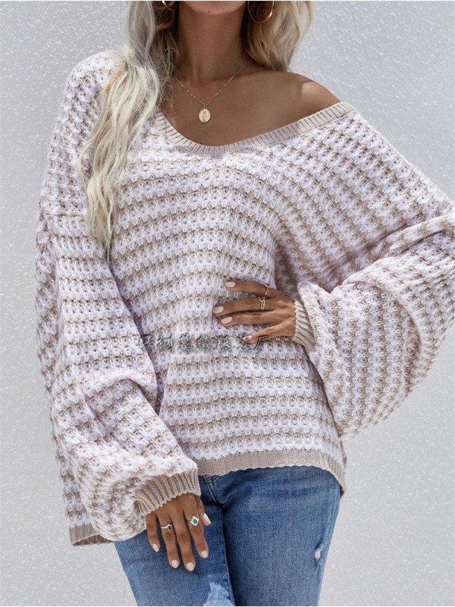 Striped sweater large size sweater fashion outfits